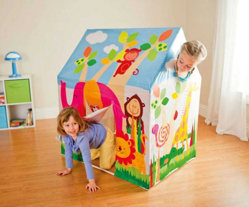 Детска палатка за игра Кралски замък Джунгла INTEX Royal Castle Junlge