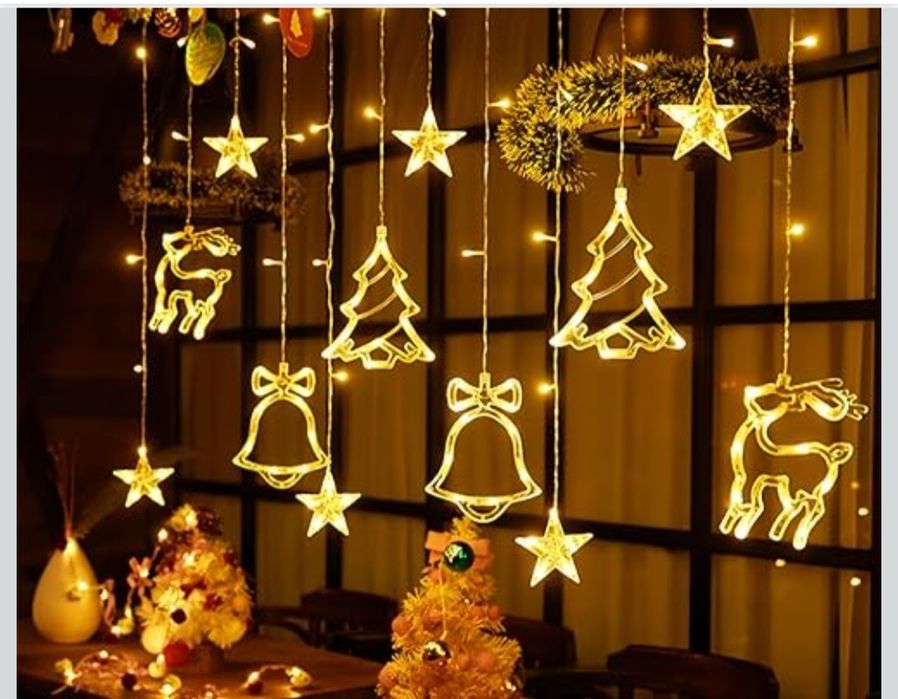 Instalatie Crăciun 3.5 m – 8 Moduri de Iluminare, Alb Cald