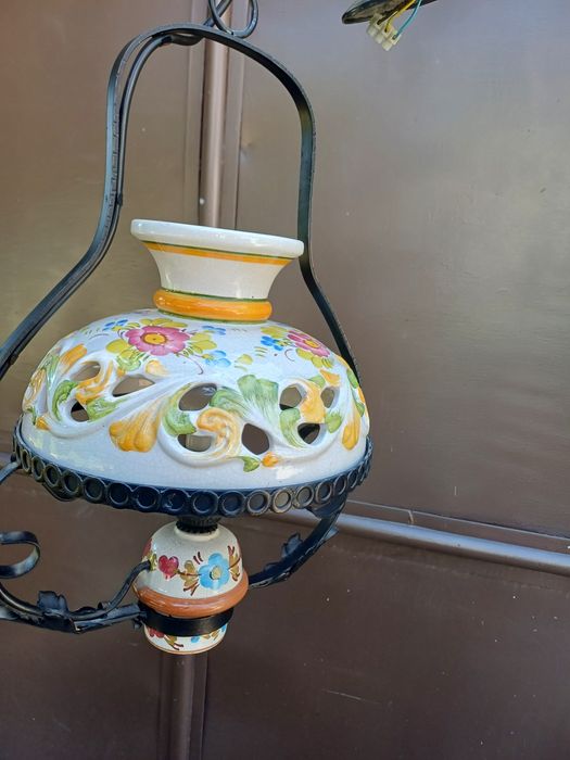 Vand lustra  veche portelan