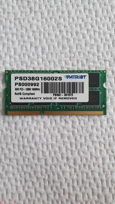 memorie RAM notebook Patriot
