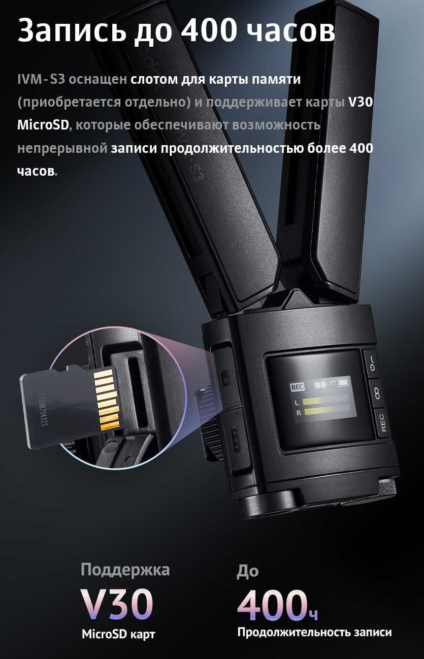 Микрофон пушка Godox IVM-S3 накамерный