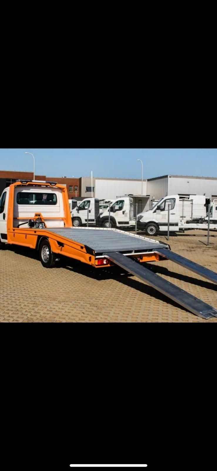 Transport cu trailer, Tractari auto, Platforma auto