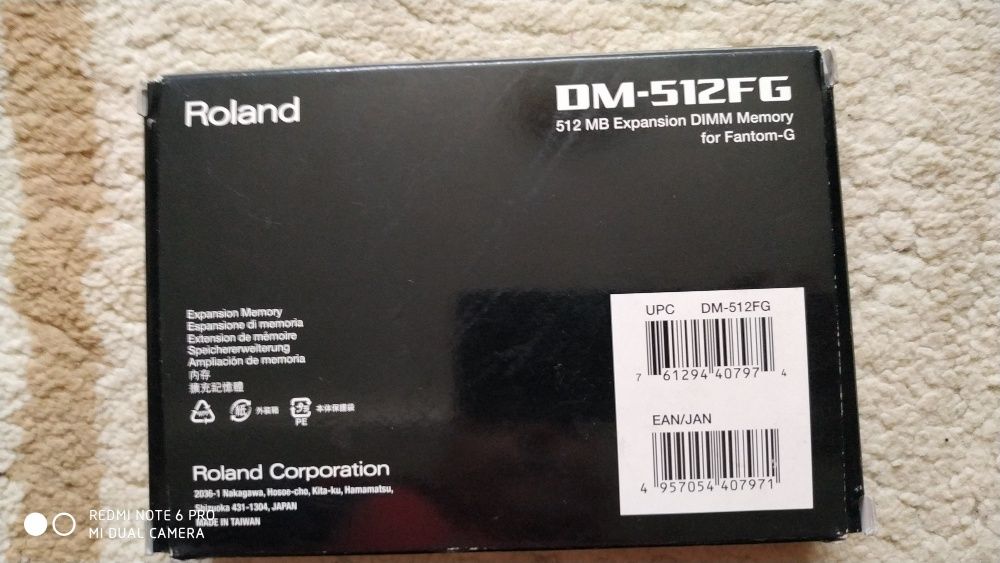 Placa memorie Roland DM 512 FG , pentru Fantom-G , noua .
