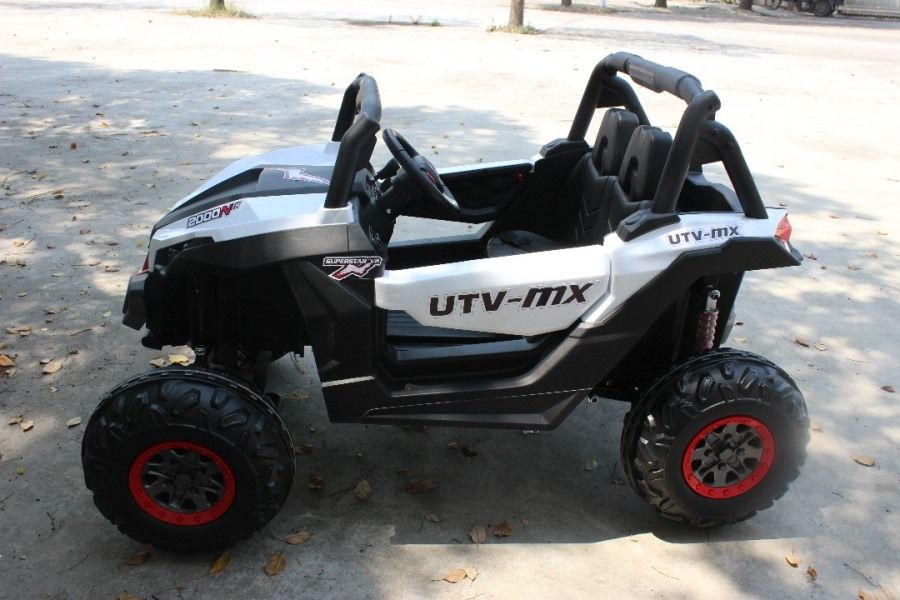 Masinuta electrica pt copii UTV Buggy POWER cu ecran LCD 4x4 (603) Alb