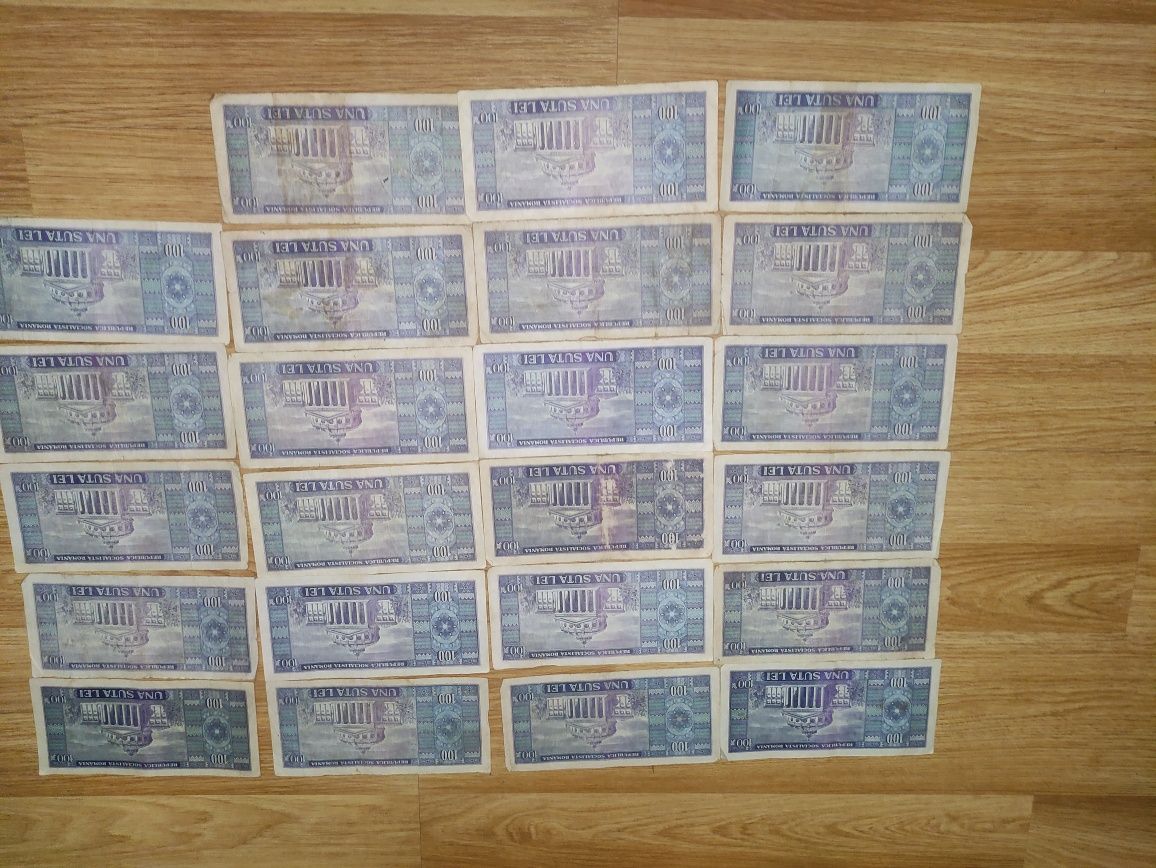 Bancnote de 100 lei din anul 1966
