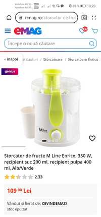 Storcator de fructe M Line Enrico, 350 W