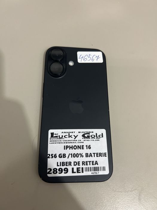 Iphone 16 256gb/100% baterie #46567