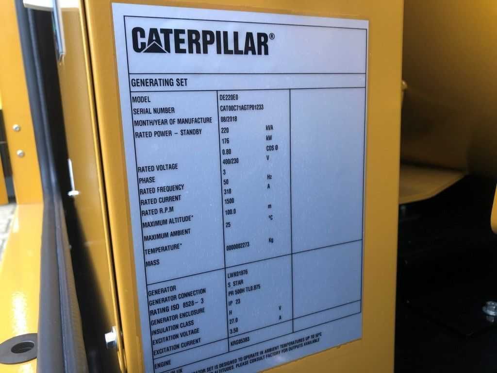 Set generator Caterpillar C 7.1 220 kVA, nou, garantie,2022, silentios