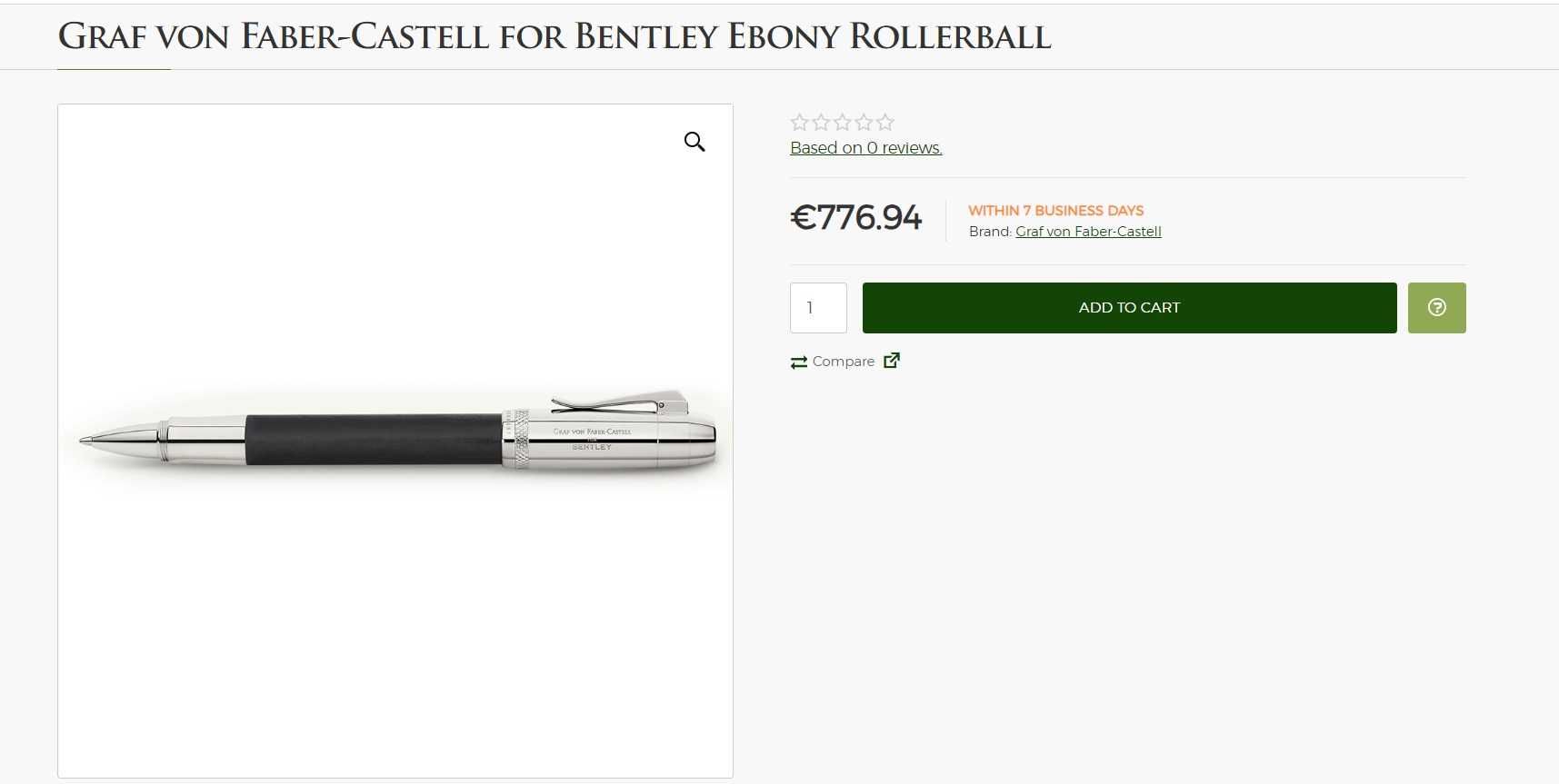 Graf von Faber-Castell for Bentley Ebony Rollerball
