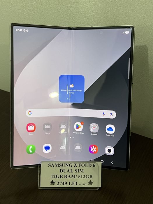 Amanet Royal CB : Samsung Z Fold 6 12gb ram 512gb stocare