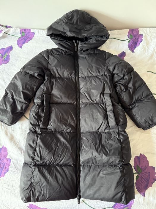 Geaca iarna lunga fete ZARA marime 7 ani