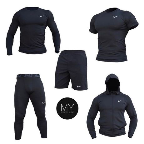 Рашгард, компрессионый комплект Nike 5в1, худи,футболка, шорты, лосины