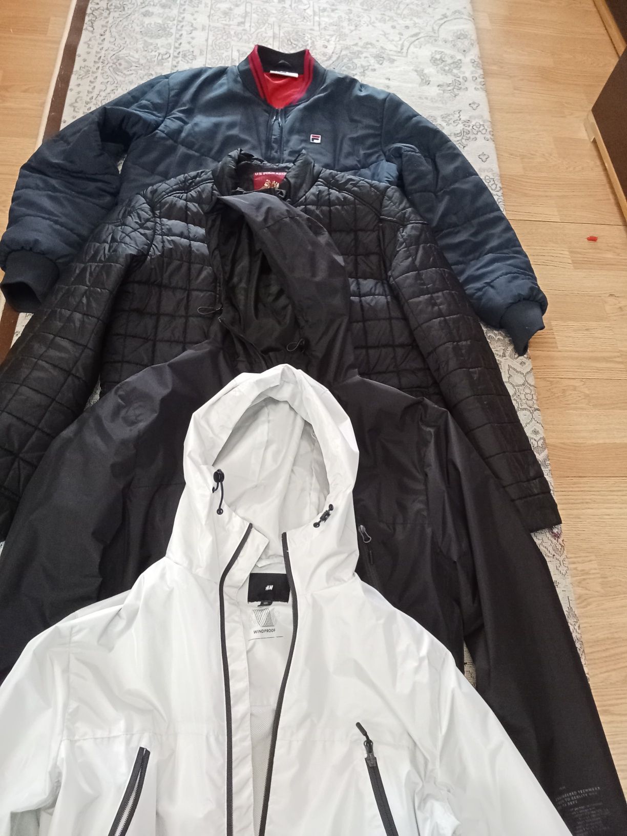 Fila,Polo,H&M, Columbia брендовые куртки