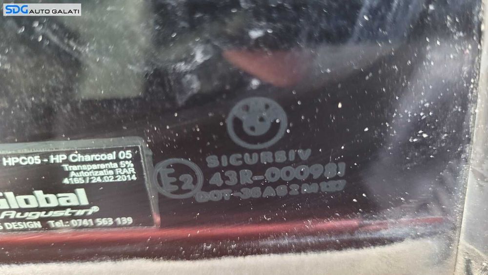 Geam Sticla Culisant de pe Usa Portiera Dreapta Spate BMW Seria 3 E46 1997 - 2006 [C2462]