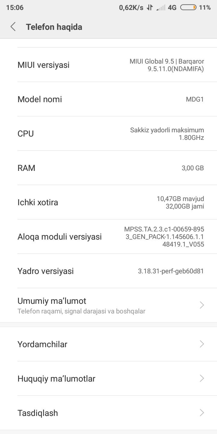 Redmi 5 holati zoʻr