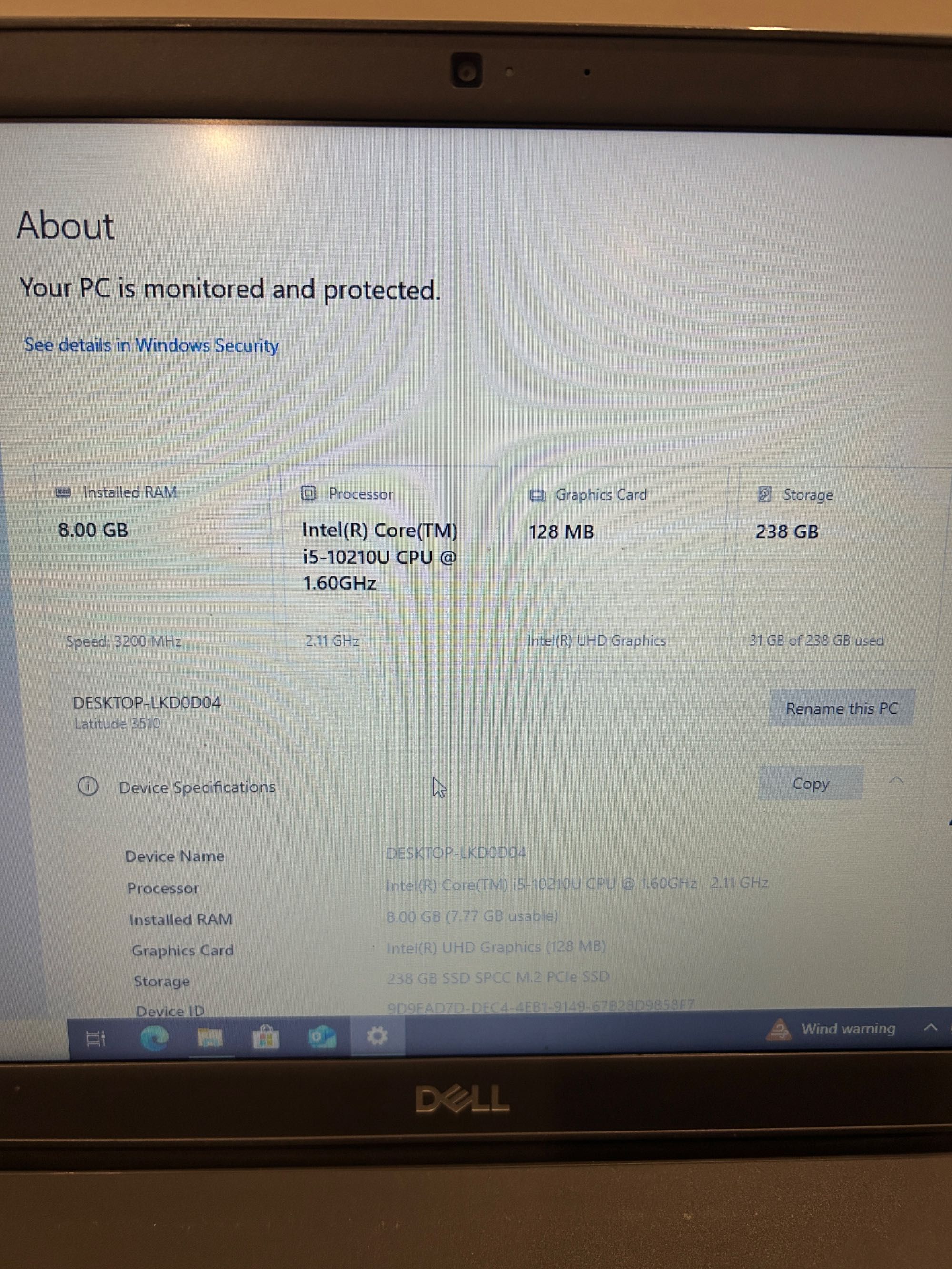 Лаптоп DELL Latitude 3510 15.6”