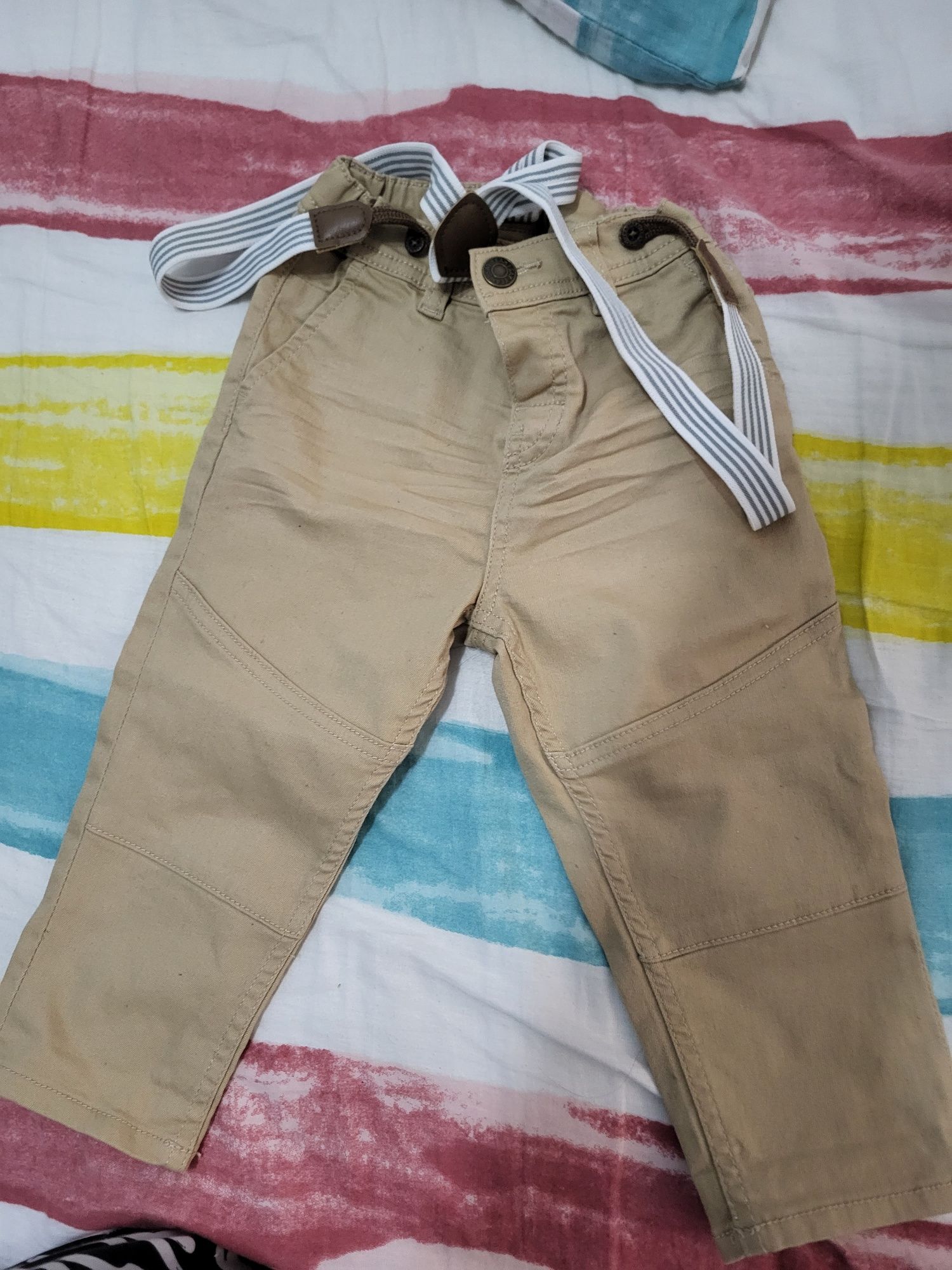 H&M 86-98 blugi pantaloni bretele