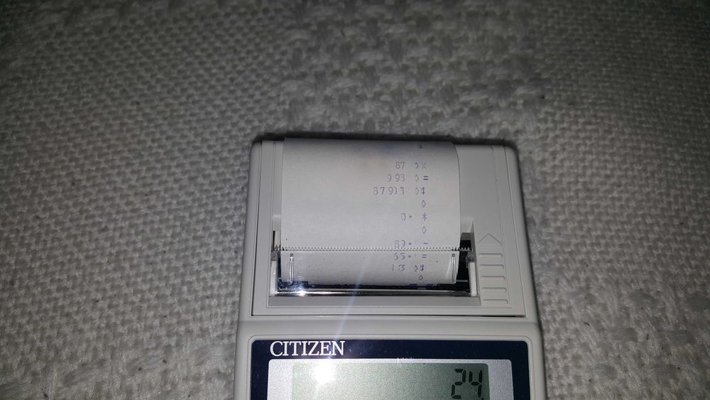 Calculator portabil cu imprimata integrata Citizen CX55 (Japan)