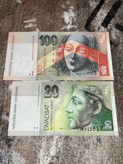 Bancnote vechi Slovacia