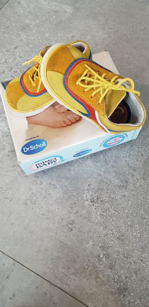 Papuci din piele pt. băiețel Mister Baby de la Dr. Scholl mărimea 21