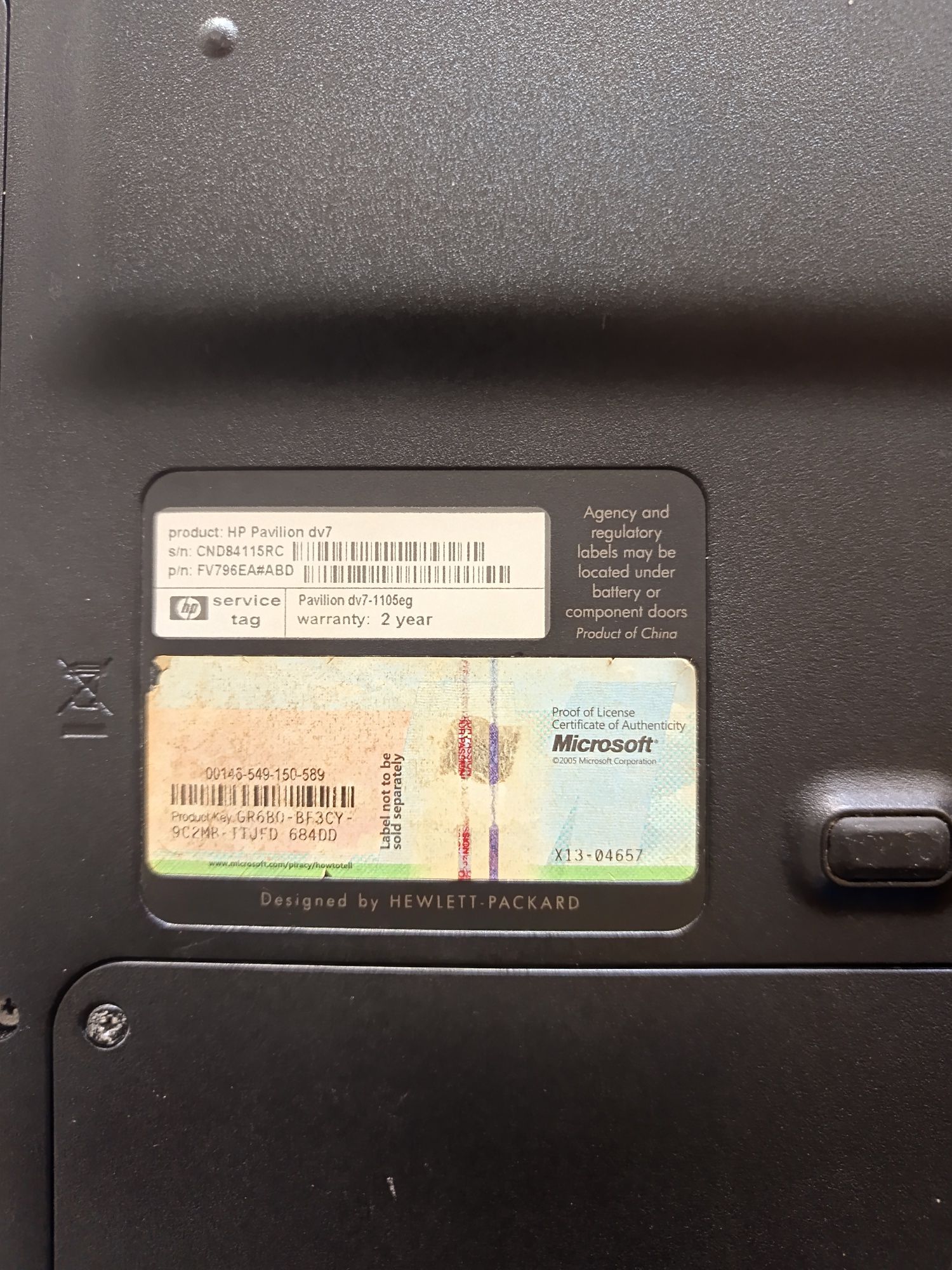Laptop  dell vostro 1720 si hp dv7