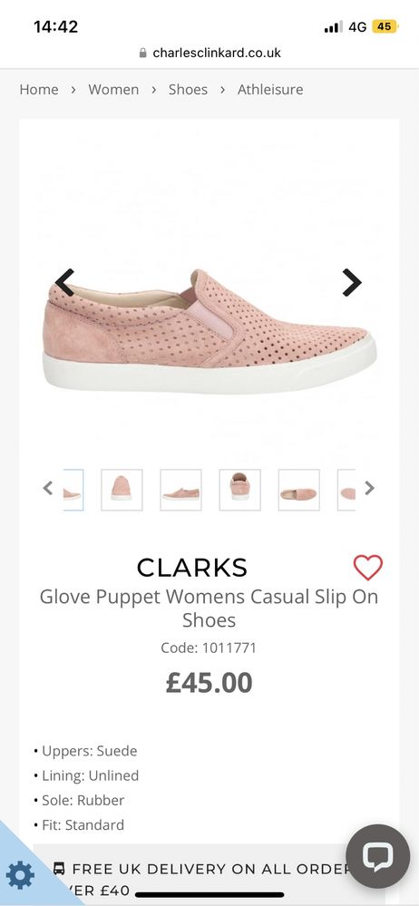 Мокасини Clarks 36 номер