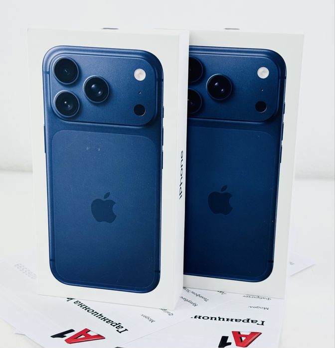 НОВ! Apple iPhone 17 Pro 256GB Deep Blue 2г. Гаранция!