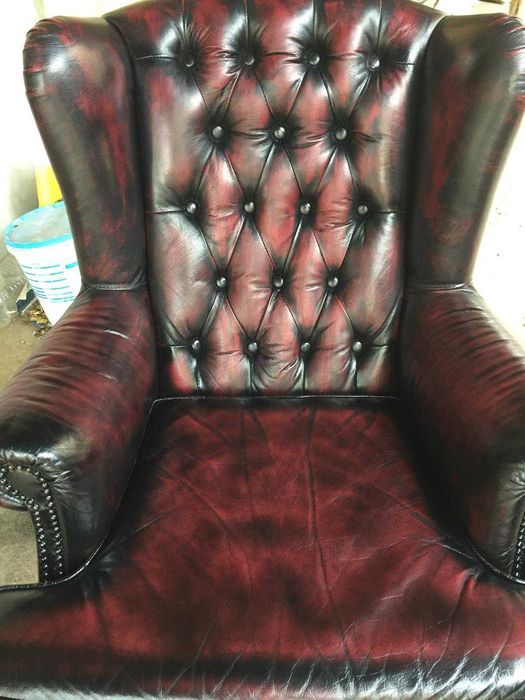Fotoliu Chesterfield/Oxblood!