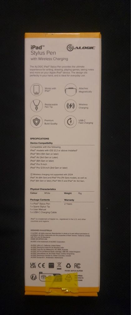 ALOGIC iPad Stylus Pen - Отворена кутия; чисто нов