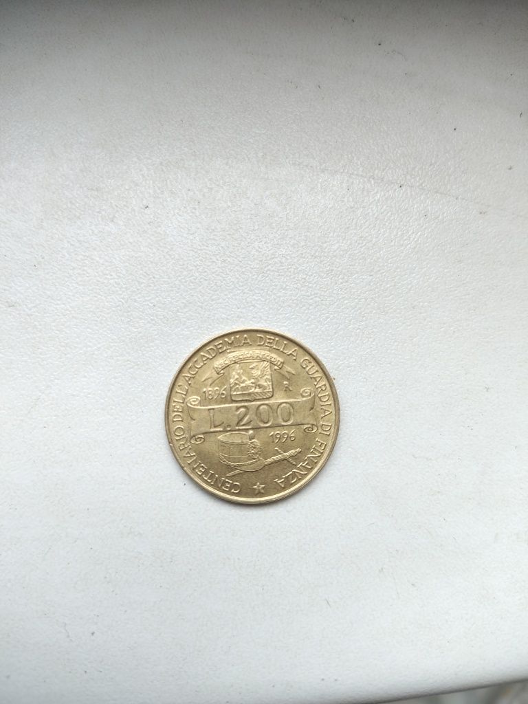 Moneda 200 lire 1996