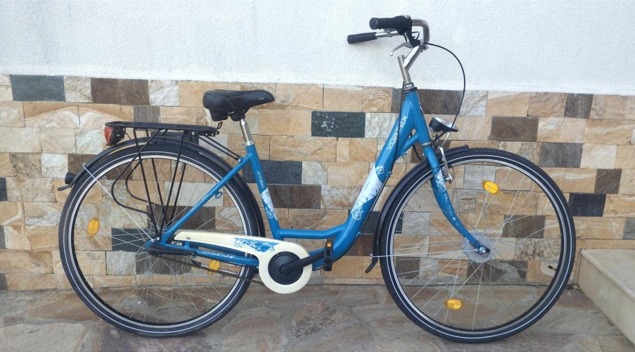 Дамско колело 28" Vortex City300, със скорости, синьо
