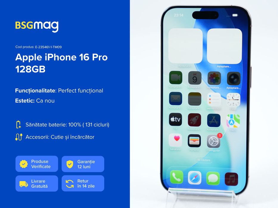 Telefon Apple iPhone 16 Pro 128GB - BSGmag