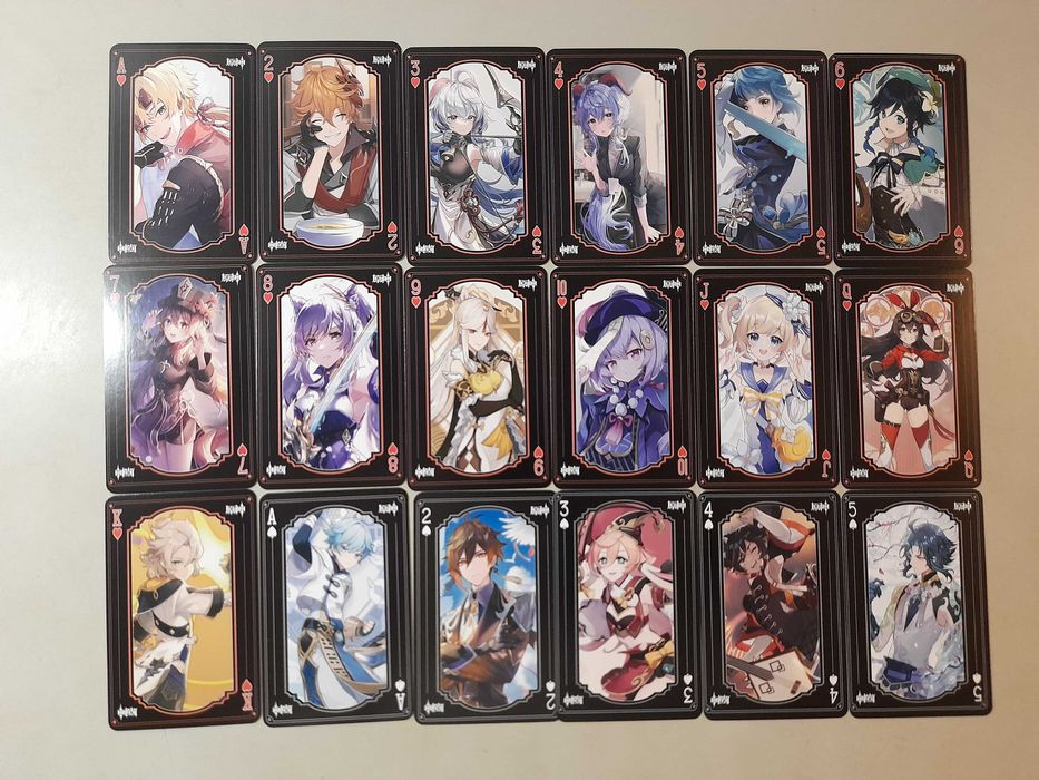 Genshin Impact - Cartii de joc / Cartonase, Personaje