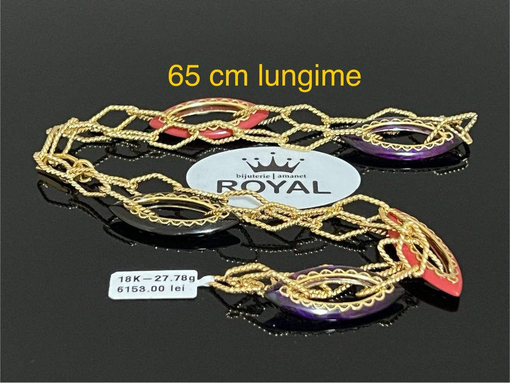 Bijuteria Royal CB : Colier/LANT damă aur 18K 750 27,78 grame