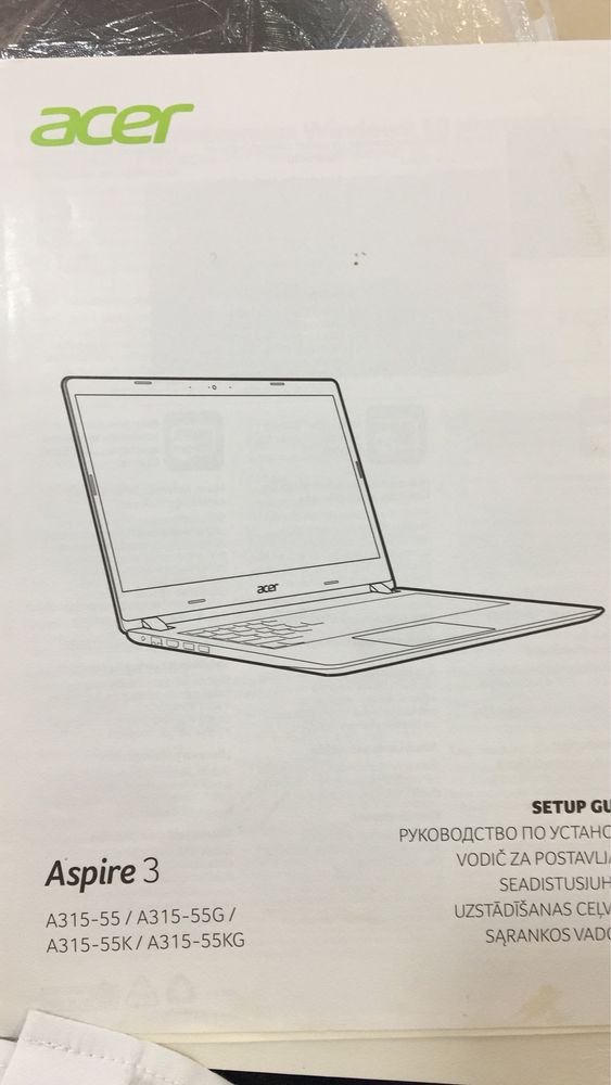Ноутбук Acer Aspire 3 A315-55 dark grey