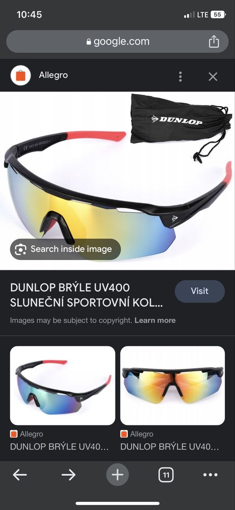 Очила за колоездачи Dunlop