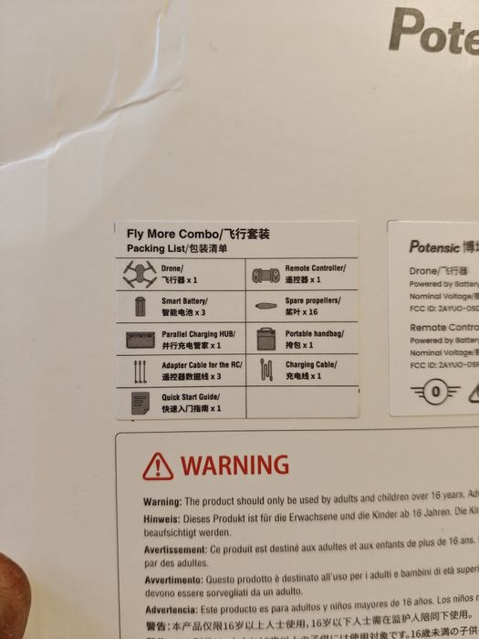 Drona Potensic Atom 4k gimbal 3 axe Fly more combo