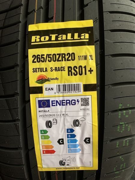 Нови летни гуми ROTALLA SETULA S-RACE RS01+ 265/50R20 111W XL НОВ DOT