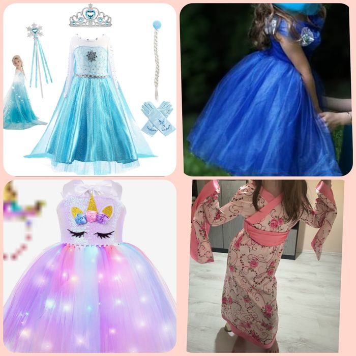 Rochițe bal, rochiță Elsa rochiță Unicorn cu lumini,  rochiță nunta 6
