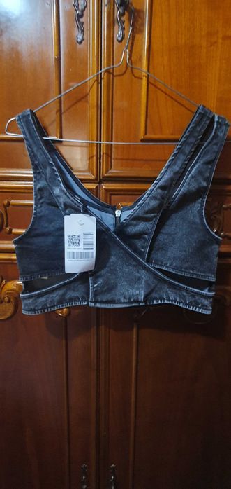 Vand bustiera din blue jeans