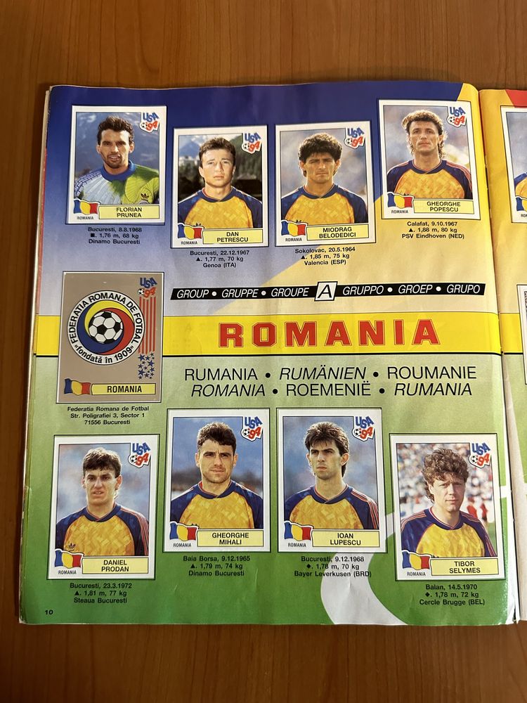 Vand album Panini World Cup 1994 complet