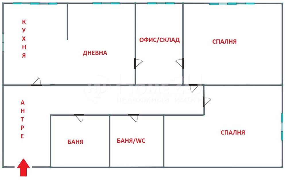Тристаен апартамент кв. Стрелбище