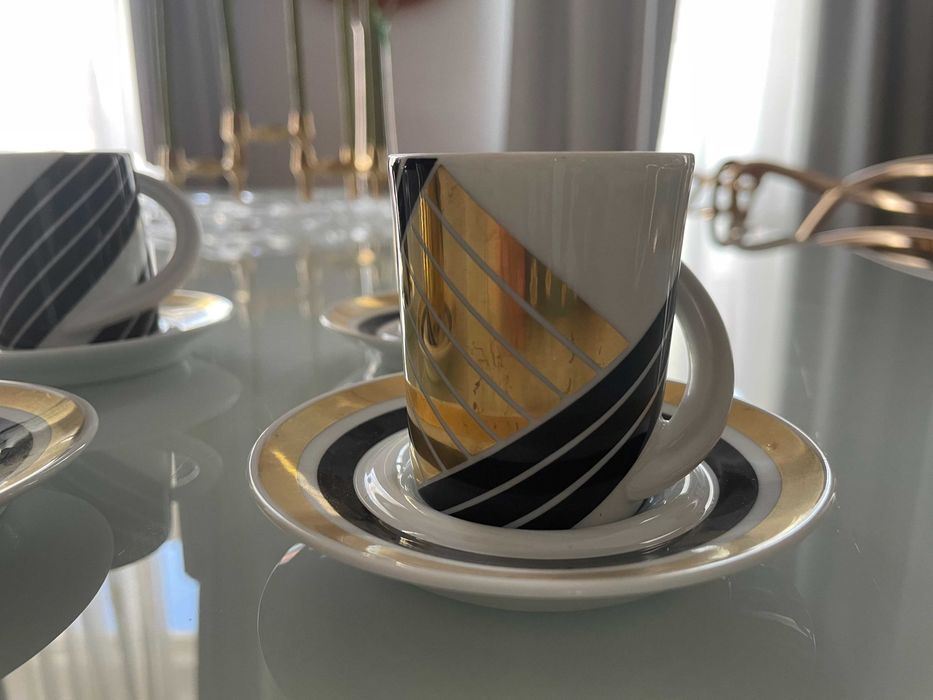 set cesti espresso Rosenthal Ursula & Karl Scheid set original aurit