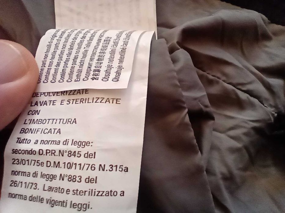 Aeronautica Militare пухено яке размер S пухенка 80% пух оригинал