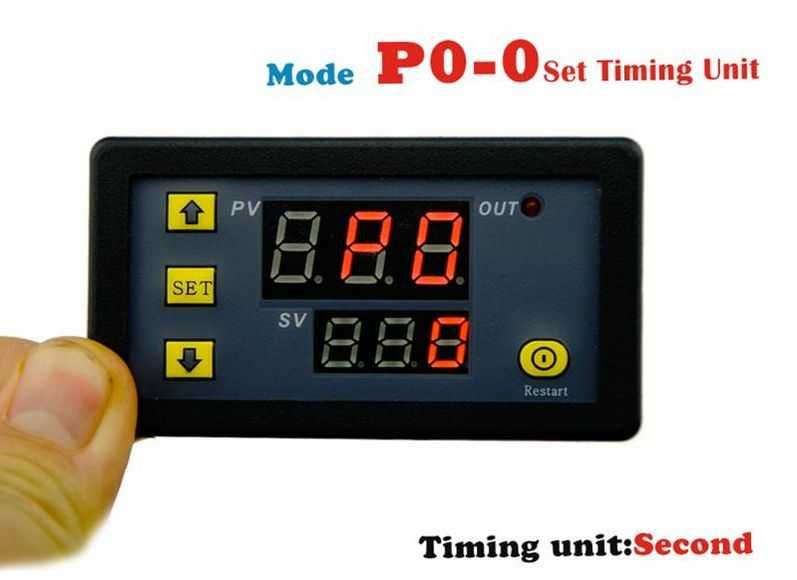 Releu timp timer temporizator regabil ciclic centrala peleti 12 / 220V