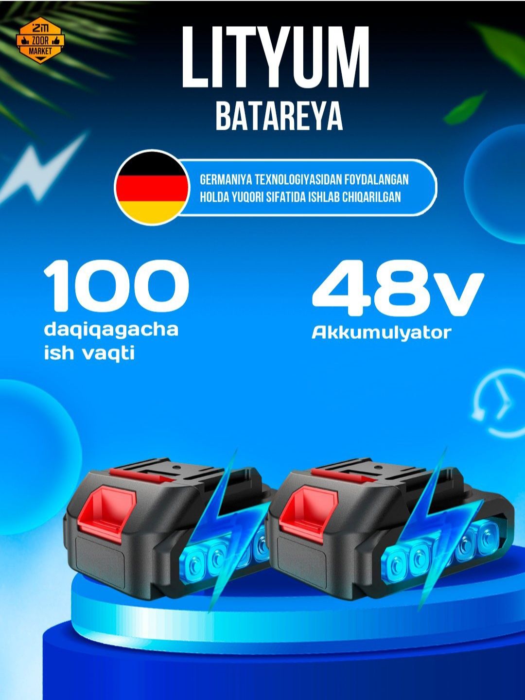 Uy sharoitida mashinalarni yuvish uchun karcher 2 ta batareyali