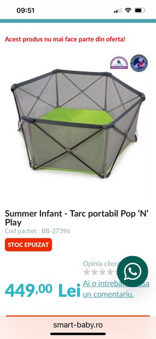 Tarc copii Pop N play