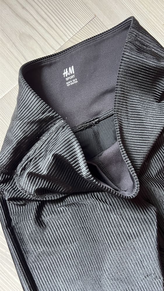 Colanti sala h&m S ribbed / reiati negru