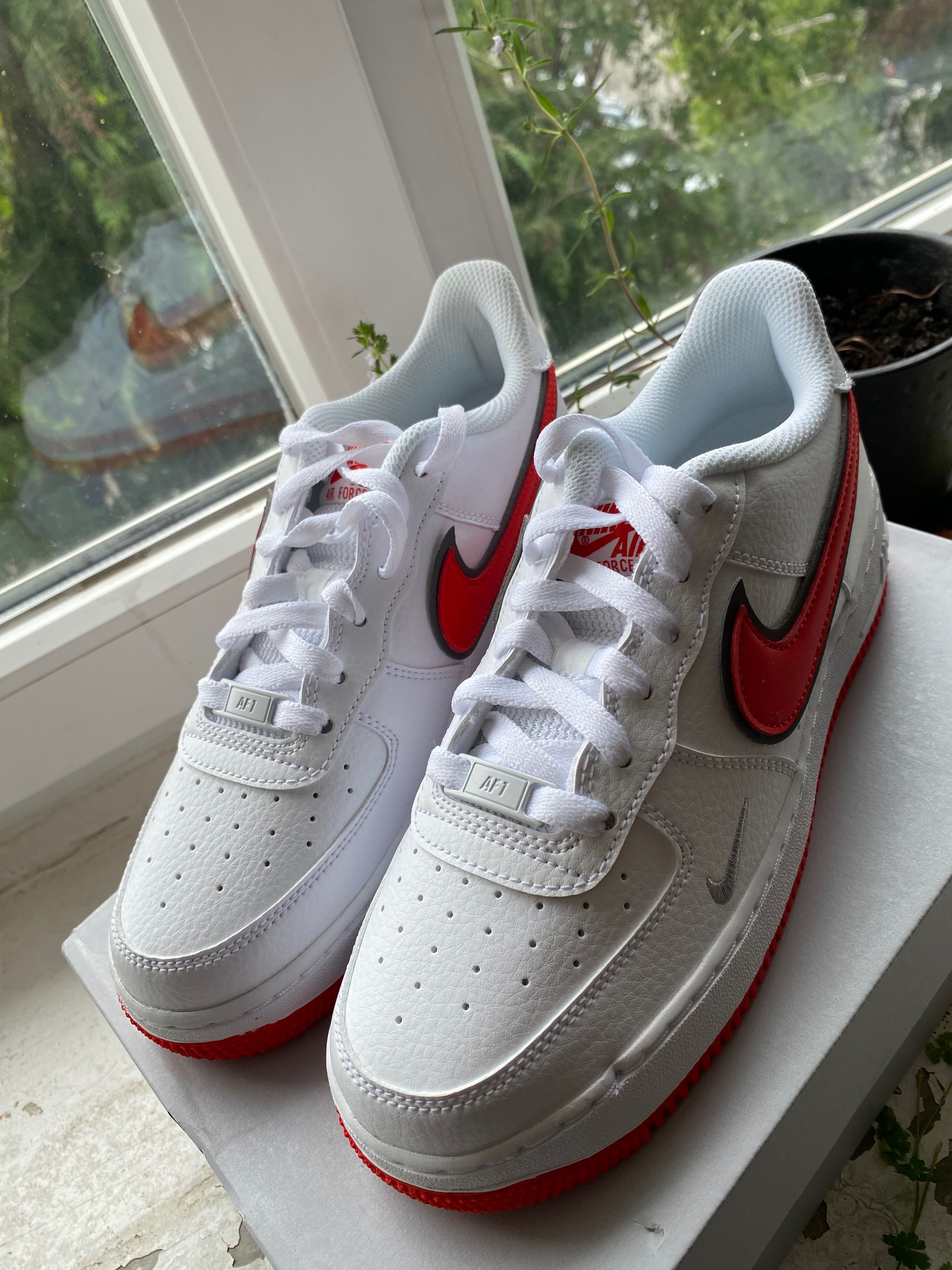 air force 1 red/white