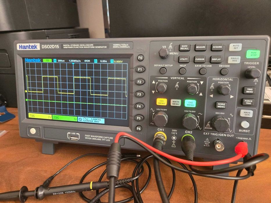Цифров осцилоскоп HANTEK DSO2D15 комплект чисто нов комплект със сонди